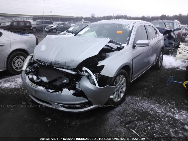 1C3CCBBB7CN283488 - 2012 CHRYSLER 200 TOURING SILVER photo 2