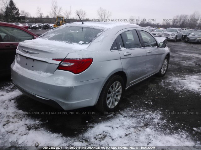 1C3CCBBB7CN283488 - 2012 CHRYSLER 200 TOURING SILVER photo 4