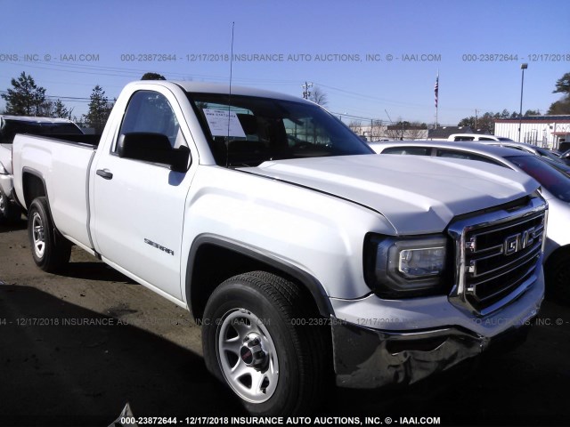 1GTN1LEC5JZ903264 - 2018 GMC SIERRA C1500 WHITE photo 1