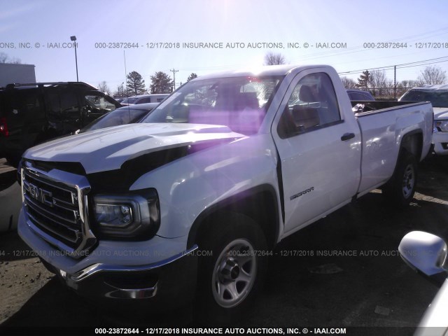 1GTN1LEC5JZ903264 - 2018 GMC SIERRA C1500 WHITE photo 2