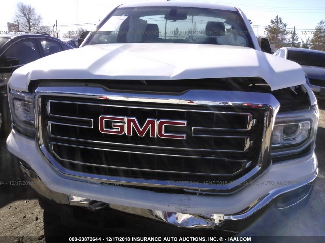 1GTN1LEC5JZ903264 - 2018 GMC SIERRA C1500 WHITE photo 6