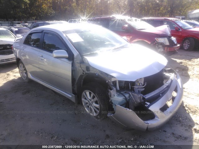 1NXBU4EE4AZ301515 - 2010 TOYOTA COROLLA S/LE/XLE SILVER photo 1