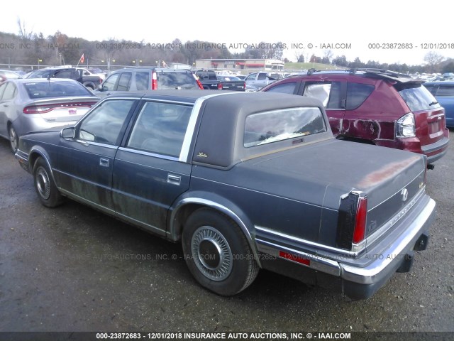 1C3XC66R1LD712422 - 1990 CHRYSLER NEW YORKER C-BODY LANDAU GRAY photo 3