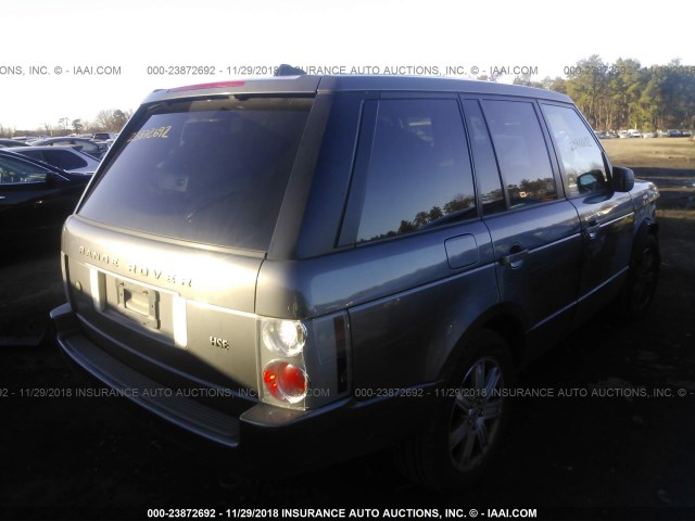 SALME15466A230416 - 2006 LAND ROVER RANGE ROVER HSE GRAY photo 4