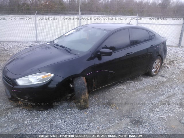 1C3CDFAA9FD320502 - 2015 DODGE DART SE BLACK photo 6