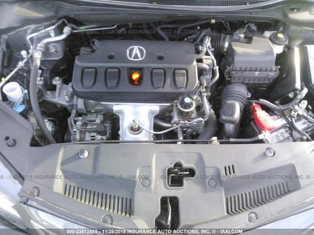 19VDE1F31FE008496 - 2015 ACURA ILX 20 GRAY photo 10