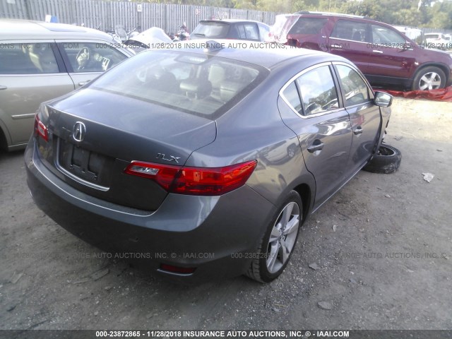 19VDE1F31FE008496 - 2015 ACURA ILX 20 GRAY photo 4