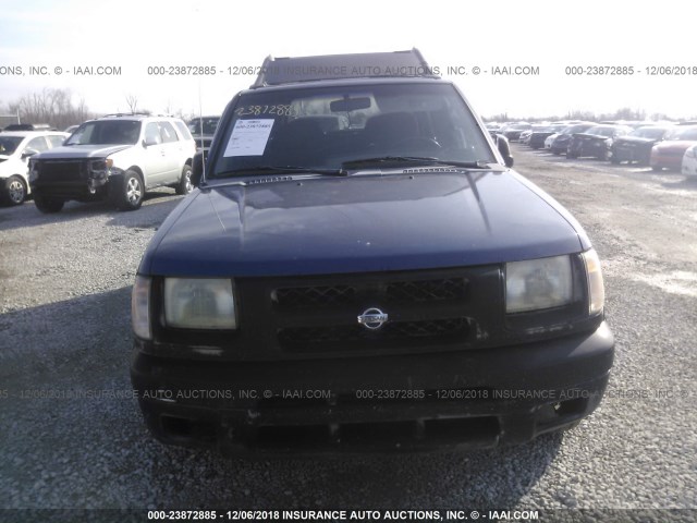 5N1ED28Y0YC593557 - 2000 NISSAN XTERRA XE/SE BLUE photo 6