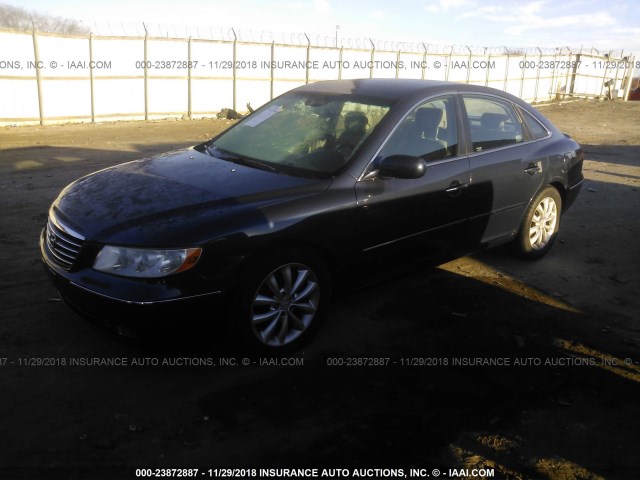 KMHFC46F67A163871 - 2007 HYUNDAI AZERA SE/LIMITED BLUE photo 2