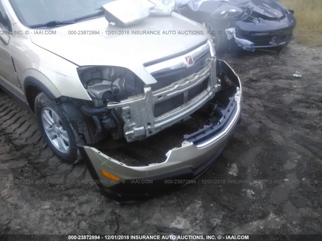 3GSCL33P98S646516 - 2008 SATURN VUE XE TAN photo 6