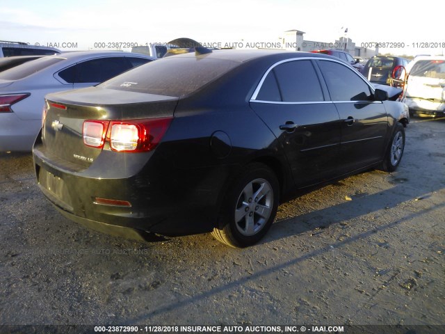 1G11B5SL6FF171806 - 2015 CHEVROLET MALIBU LS BLACK photo 4
