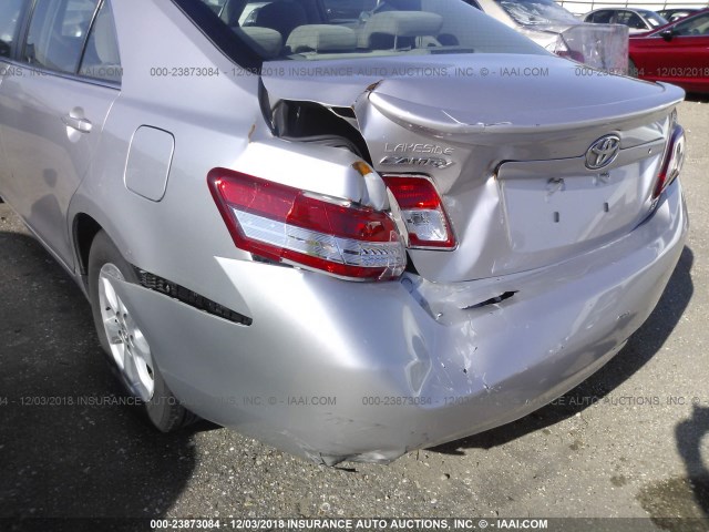 4T4BF3EK5BR098863 - 2011 TOYOTA CAMRY SE/LE/XLE 银色 照片 6