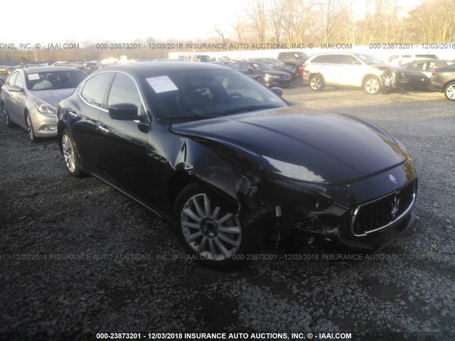 ZAM57XSA6E1090221 - 2014 MASERATI GHIBLI BLACK photo 1