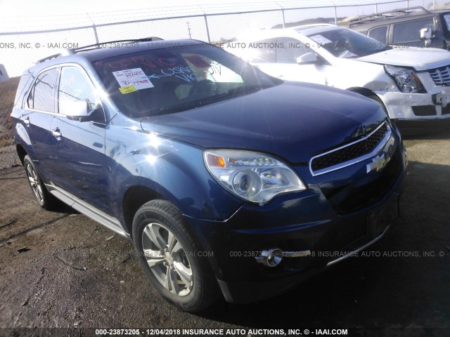 2CNFLFEY2A6236088 - 2010 CHEVROLET EQUINOX LTZ BLUE photo 1