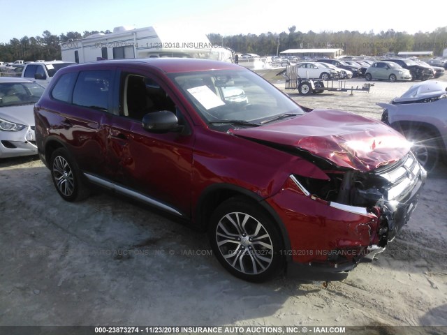 JA4AD2A32HZ036240 - 2017 MITSUBISHI OUTLANDER ES RED photo 1