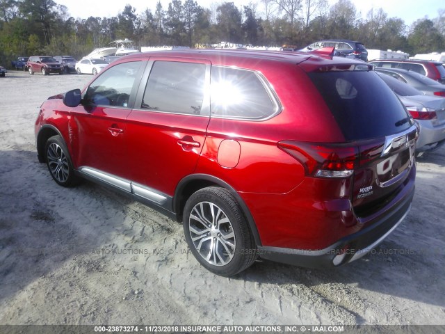 JA4AD2A32HZ036240 - 2017 MITSUBISHI OUTLANDER ES RED photo 3