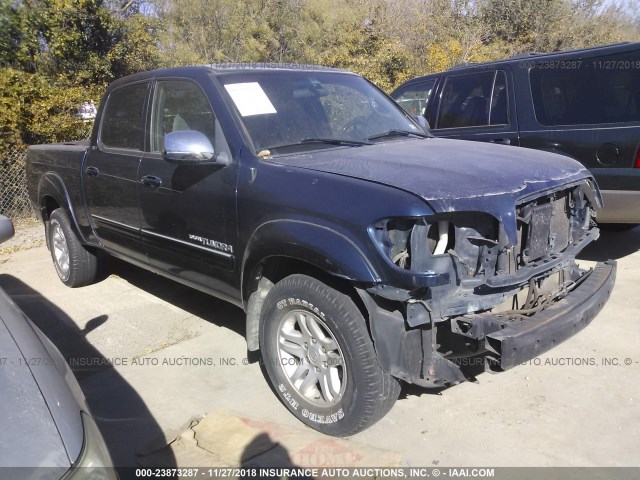 5TBET34124S459964 - 2004 TOYOTA TUNDRA DOUBLE CAB SR5 BLUE photo 1