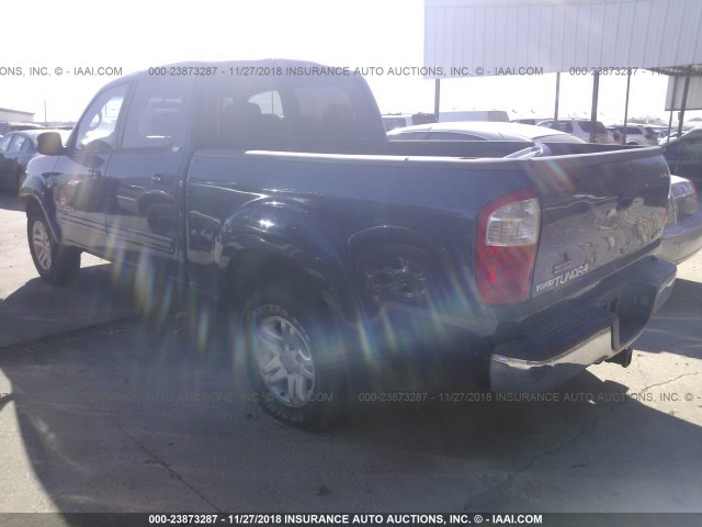 5TBET34124S459964 - 2004 TOYOTA TUNDRA DOUBLE CAB SR5 BLUE photo 3