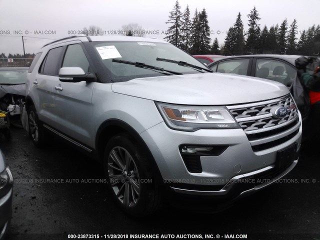 1FM5K8F81JGB45452 - 2018 FORD EXPLORER LIMITED SILVER photo 1