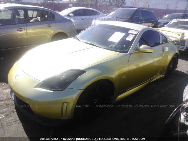 JN1AZ34D16M304256 - 2006 NISSAN 350Z COUPE YELLOW photo 2