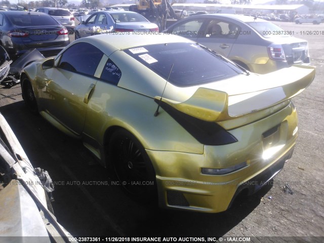 JN1AZ34D16M304256 - 2006 NISSAN 350Z COUPE YELLOW photo 3