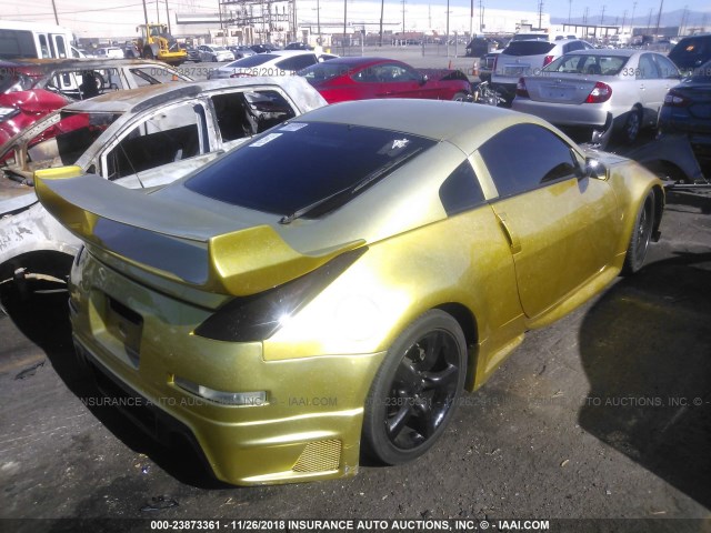 JN1AZ34D16M304256 - 2006 NISSAN 350Z COUPE YELLOW photo 4