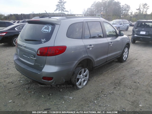 5NMSH13E07H028826 - 2007 HYUNDAI SANTA FE SE/LIMITED GRAY photo 4