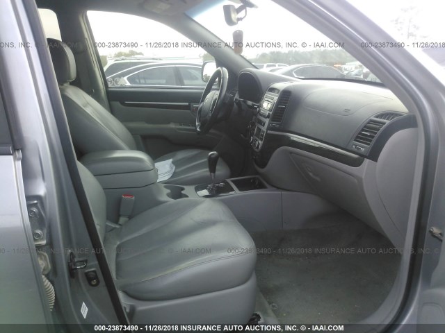 5NMSH13E07H028826 - 2007 HYUNDAI SANTA FE SE/LIMITED GRAY photo 5