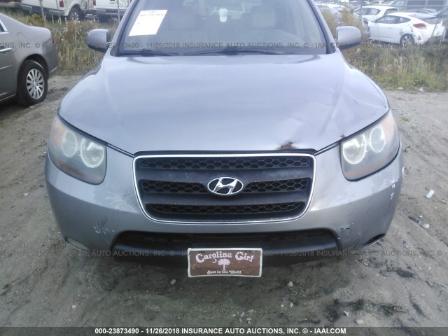 5NMSH13E07H028826 - 2007 HYUNDAI SANTA FE SE/LIMITED GRAY photo 6