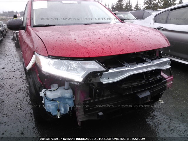 JA4AZ3A32JZ059434 - 2018 MITSUBISHI OUTLANDER SE/SEL RED photo 6