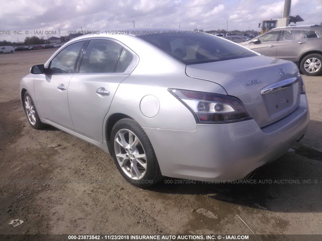 1N4AA5AP5DC827240 - 2013 NISSAN MAXIMA S/SV SILVER photo 3