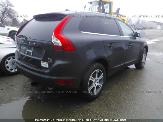 YV4902DZ0D2442151 - 2013 VOLVO XC60 T6 GRAY photo 4