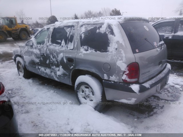 1B4HR28N21F557766 - 2001 DODGE DURANGO SILVER photo 3