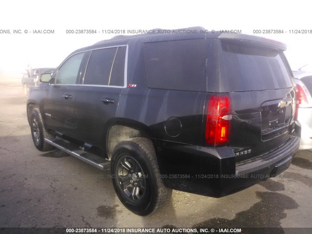 1GNSKBKC0FR634216 - 2015 CHEVROLET TAHOE K1500 LT BLACK photo 3