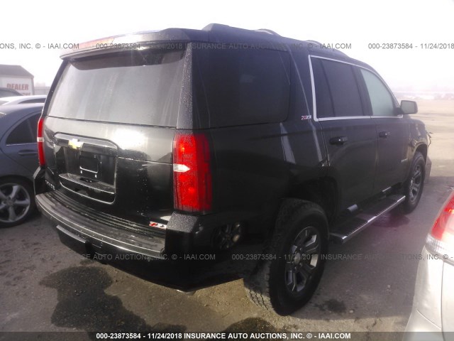 1GNSKBKC0FR634216 - 2015 CHEVROLET TAHOE K1500 LT BLACK photo 4