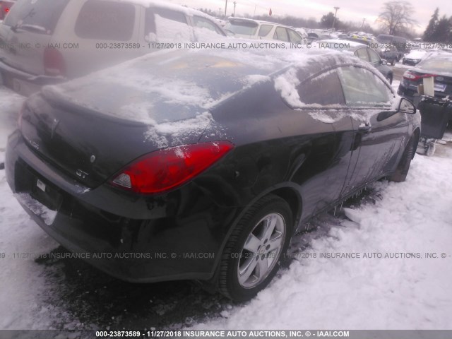 1G2ZH17N384234021 - 2008 PONTIAC G6 GT BLACK photo 4