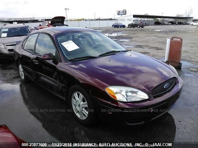 1FAFP562X5A256536 - 2005 FORD TAURUS SEL MAROON photo 1