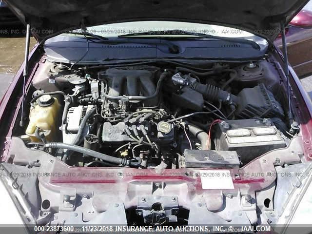 1FAFP562X5A256536 - 2005 FORD TAURUS SEL MAROON photo 10