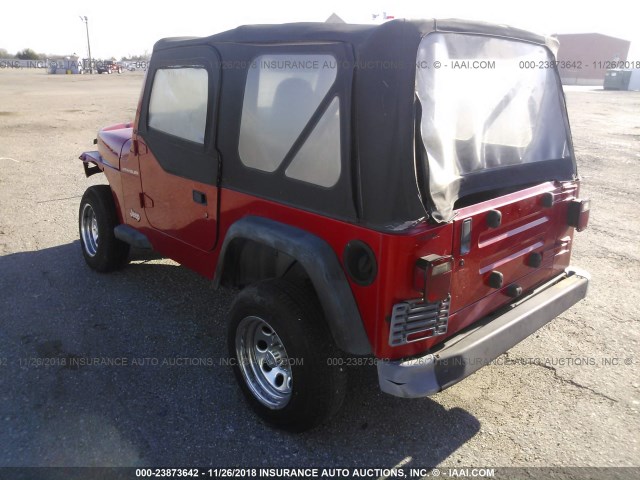 1J4FA29P3YP737337 - 2000 JEEP WRANGLER / TJ SE RED photo 3