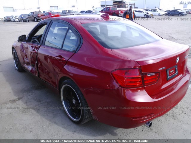 WBA3C3G51ENS71583 - 2014 BMW 320 I/XDRIVE RED photo 3