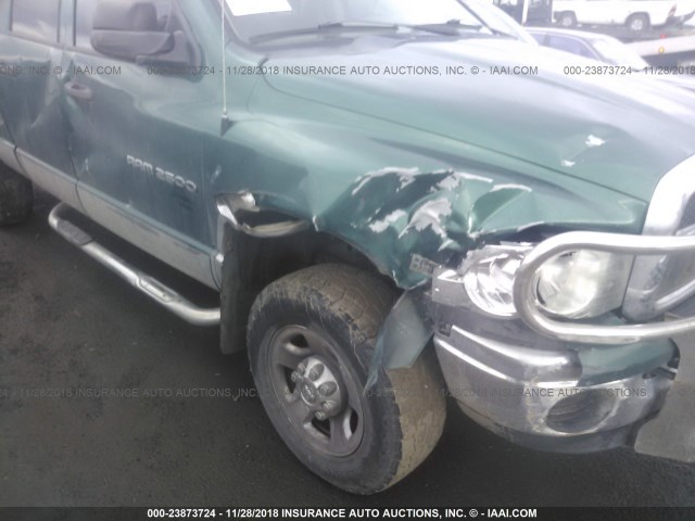 3D7KU28D54G158440 - 2004 DODGE RAM 2500 GREEN photo 6