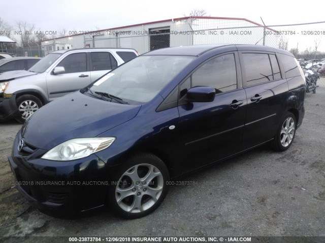 JM1CR293980301793 - 2008 MAZDA 5 Dark Blue photo 2