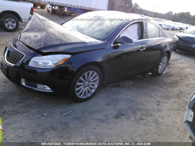 2G4GS5EK6C9146764 - 2012 BUICK REGAL PREMIUM BLACK photo 2