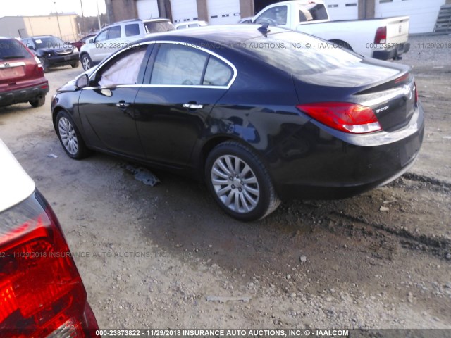 2G4GS5EK6C9146764 - 2012 BUICK REGAL PREMIUM BLACK photo 3