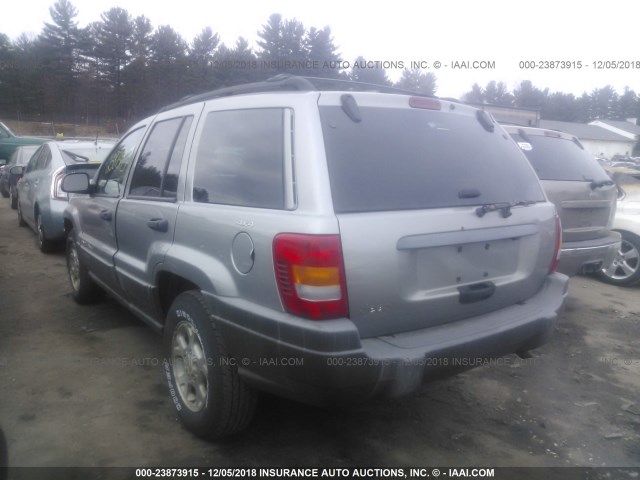 1J4GW48S71C695985 - 2001 JEEP GRAND CHEROKEE LAREDO GRAY photo 3