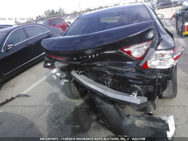 4T1BF1FK8FU100432 - 2015 TOYOTA CAMRY LE/XLE/SE/XSE BLACK photo 6