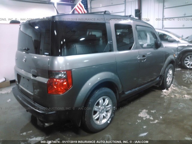 5J6YH28747L004175 - 2007 HONDA ELEMENT EX BLACK photo 4