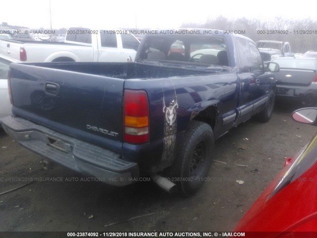 2GCEC19V7Y1319199 - 2000 CHEVROLET SILVERADO C1500 BLUE photo 4