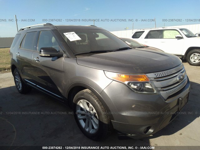 1FMHK7D83CGA31773 - 2012 FORD EXPLORER XLT GRAY photo 1