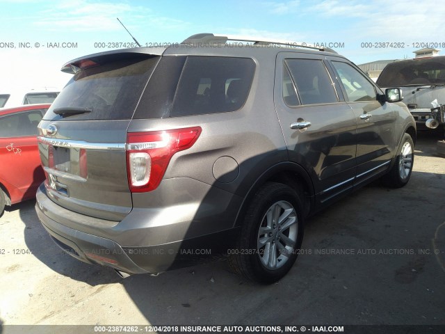 1FMHK7D83CGA31773 - 2012 FORD EXPLORER XLT GRAY photo 4